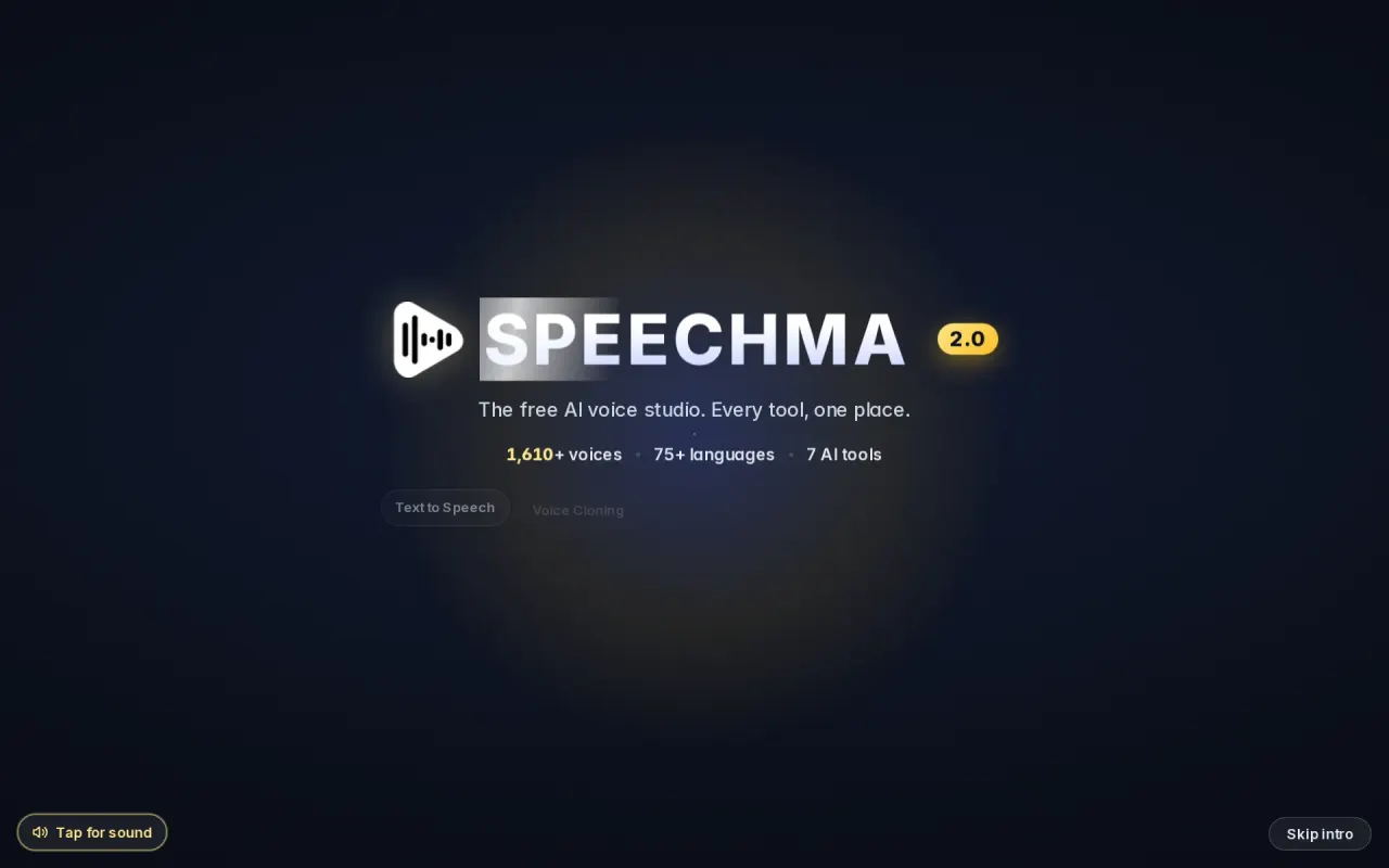 Screenshot of Speechma