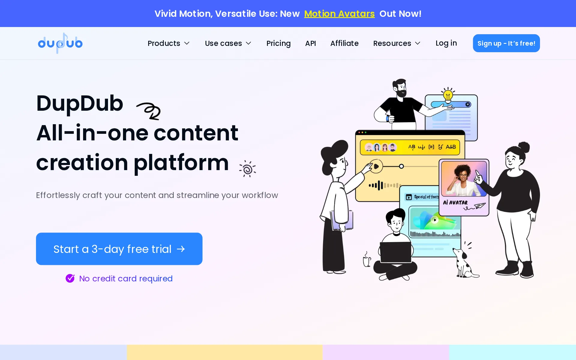Screenshot of DupDub